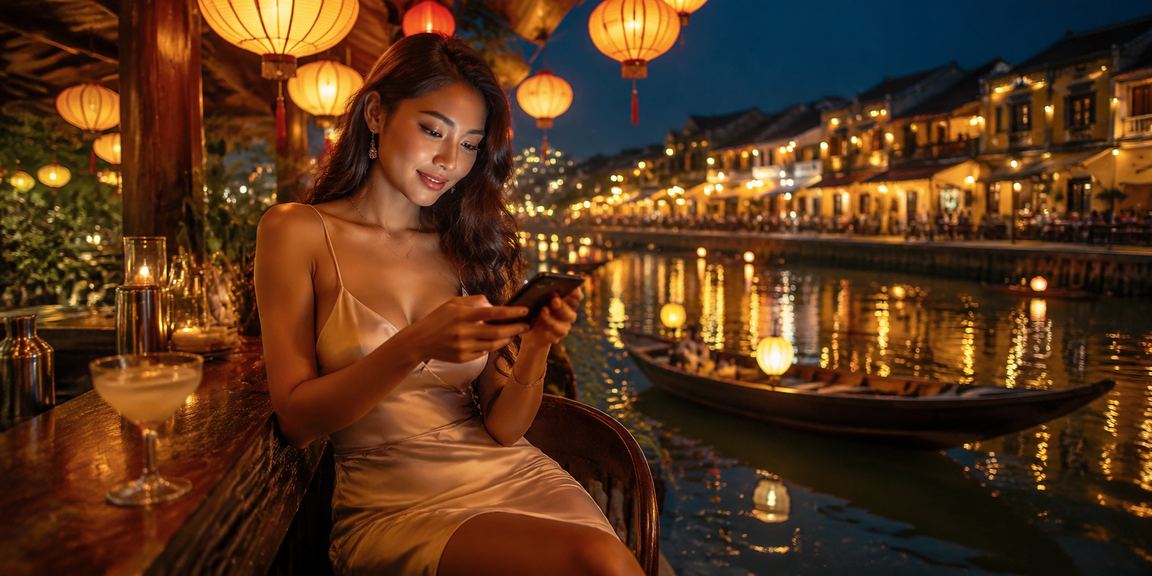 Người dùng Hội An trải nghiệm ứng dụng casino 268 bên ly cà phê